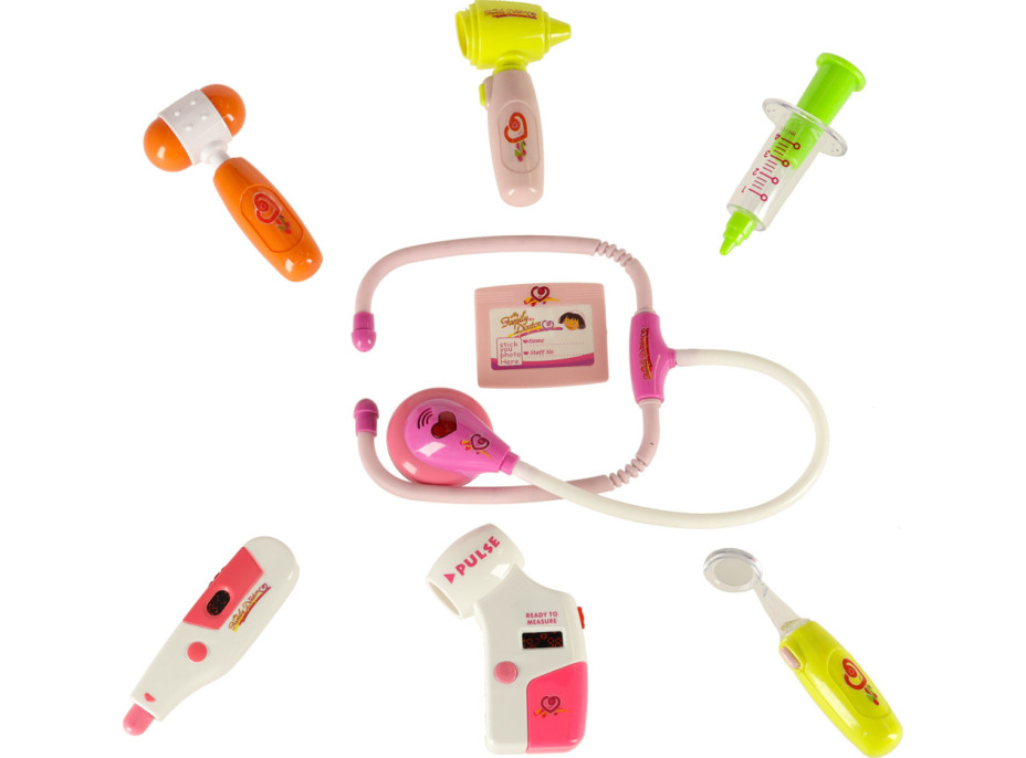 Doktorandská sada v kufríku DOCTOR - svetlo ružová