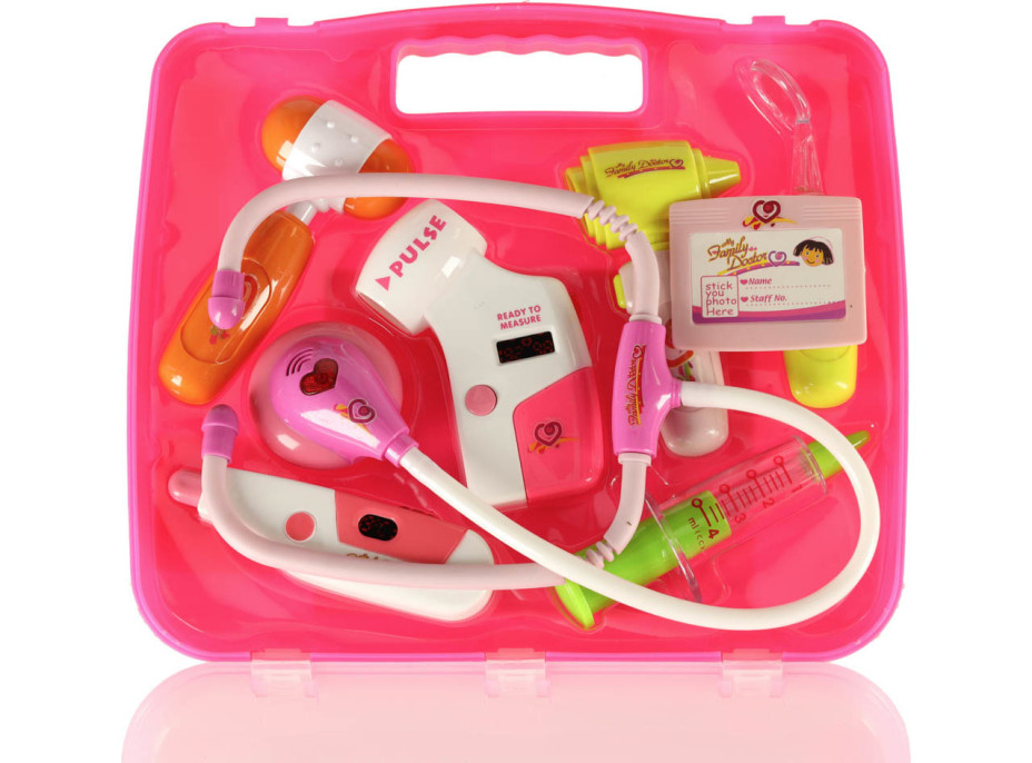 Doktorandská sada v kufríku DOCTOR - svetlo ružová