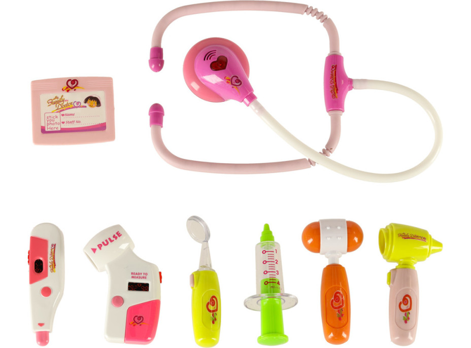 Doktorandská sada v kufríku DOCTOR - svetlo ružová