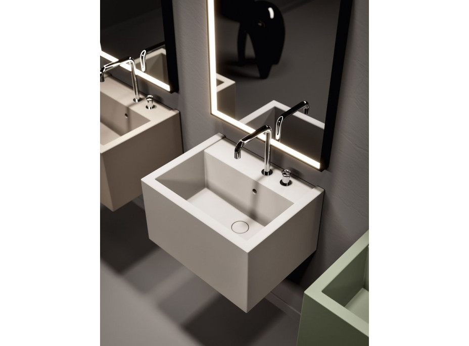 Kerasan KANAAL keramické umývadlo 60x46,5cm, verde mat 574011