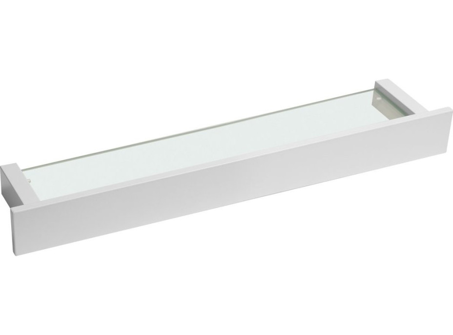 Sapho PATRON sklenená polica 58cm, biela PX582W