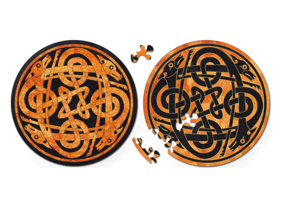 CURIOSI Obojstranné drevené puzzle Double: Pes 88 dielikov