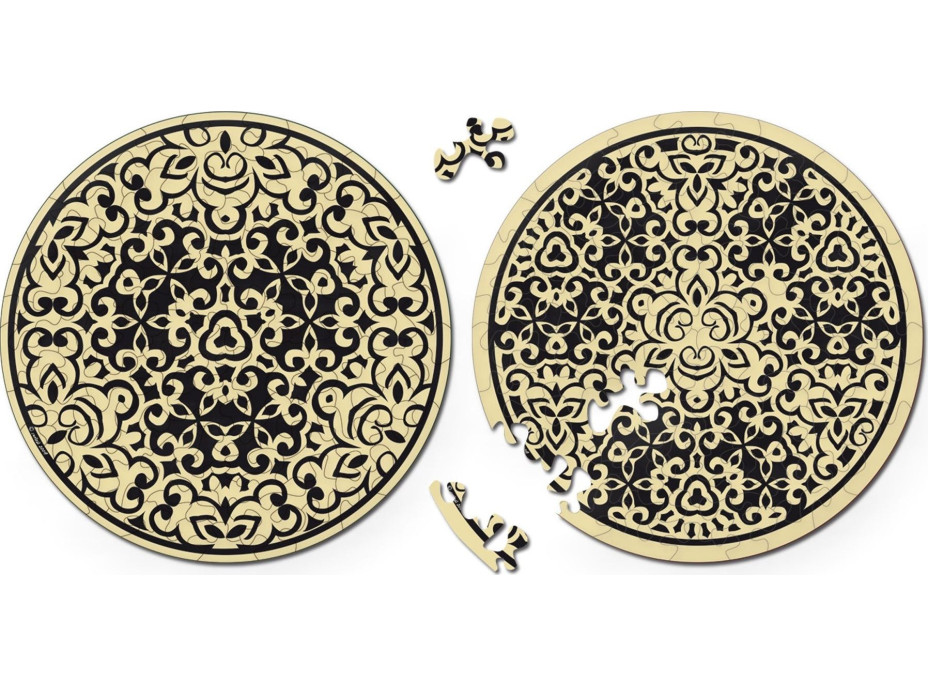 CURIOSI Obojstranné drevené puzzle Double: Piesok 88 dielikov