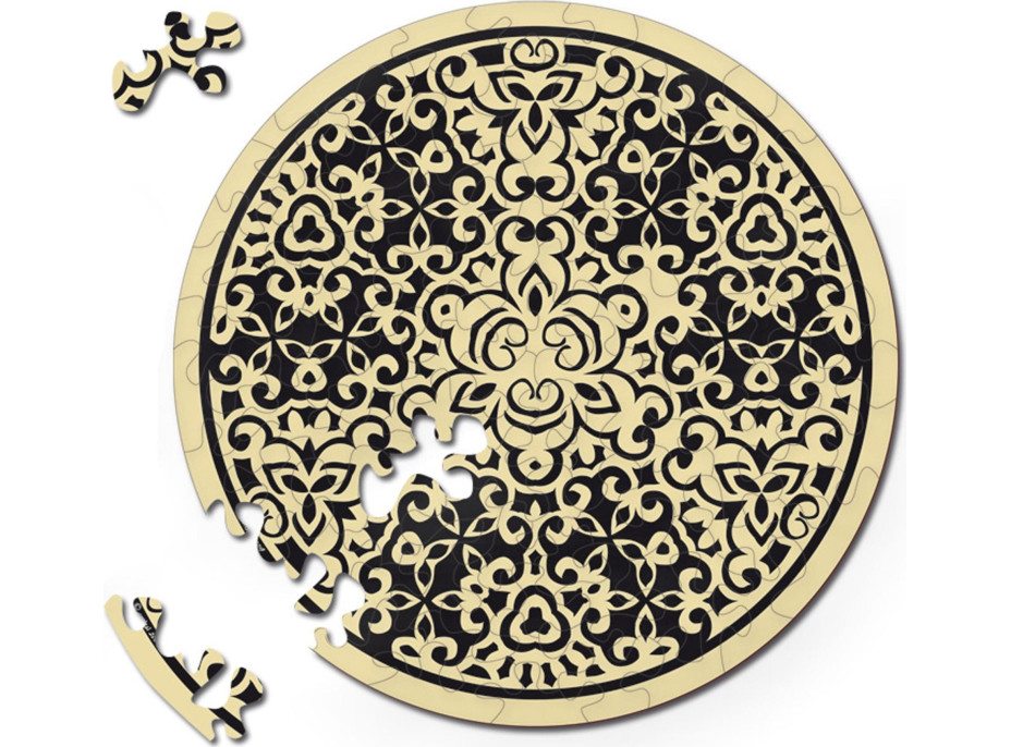 CURIOSI Obojstranné drevené puzzle Double: Piesok 88 dielikov