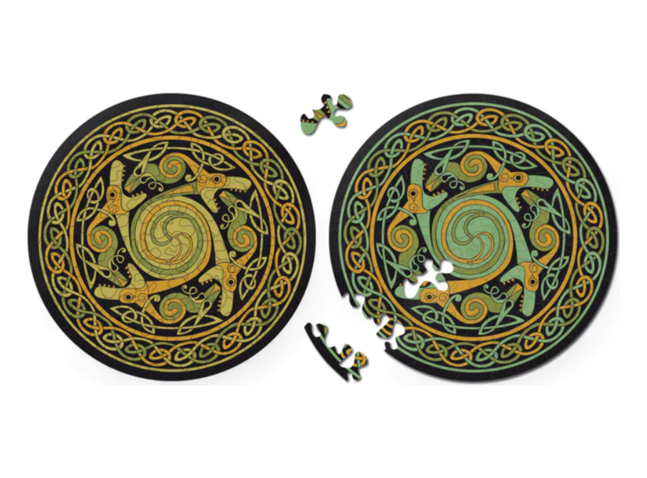 CURIOSI Obojstranné drevené puzzle Double: Drak 88 dielikov