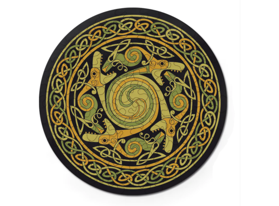 CURIOSI Obojstranné drevené puzzle Double: Drak 88 dielikov