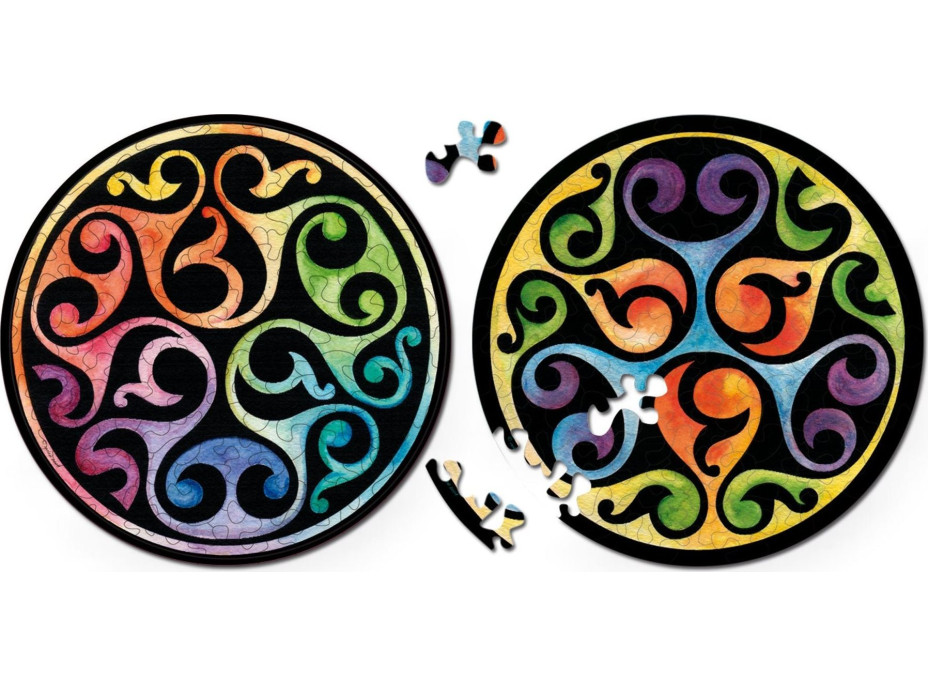 CURIOSI Obojstranné drevené puzzle Double: Púčiky 88 dielikov