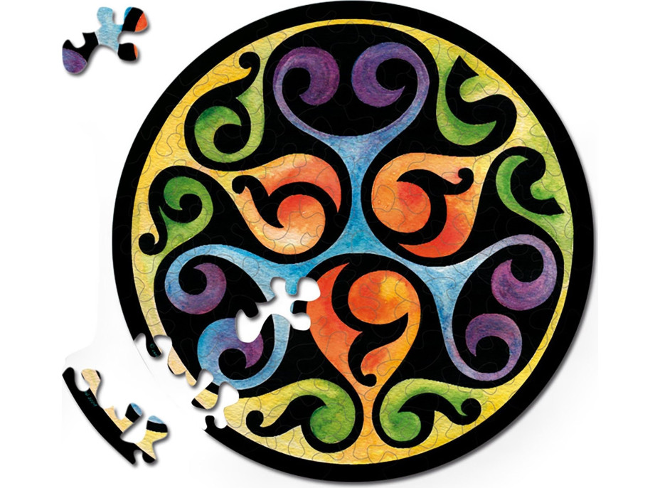 CURIOSI Obojstranné drevené puzzle Double: Púčiky 88 dielikov