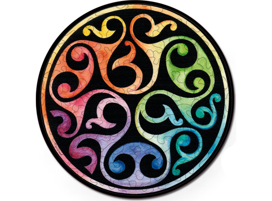 CURIOSI Obojstranné drevené puzzle Double: Púčiky 88 dielikov