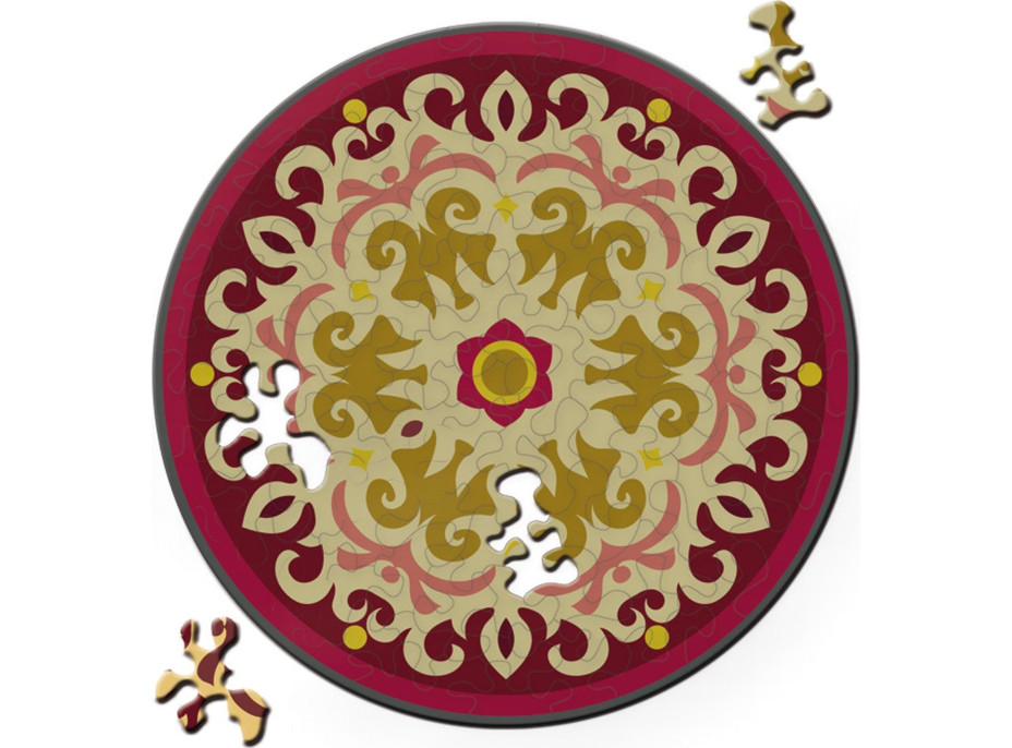 CURIOSI Obojstranné drevené puzzle Double: Ruže 88 dielikov