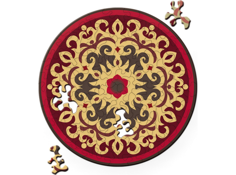 CURIOSI Obojstranné drevené puzzle Double: Ruže 88 dielikov