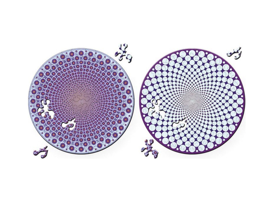 CURIOSI Obojstranné drevené puzzle Double: Body 88 dielikov
