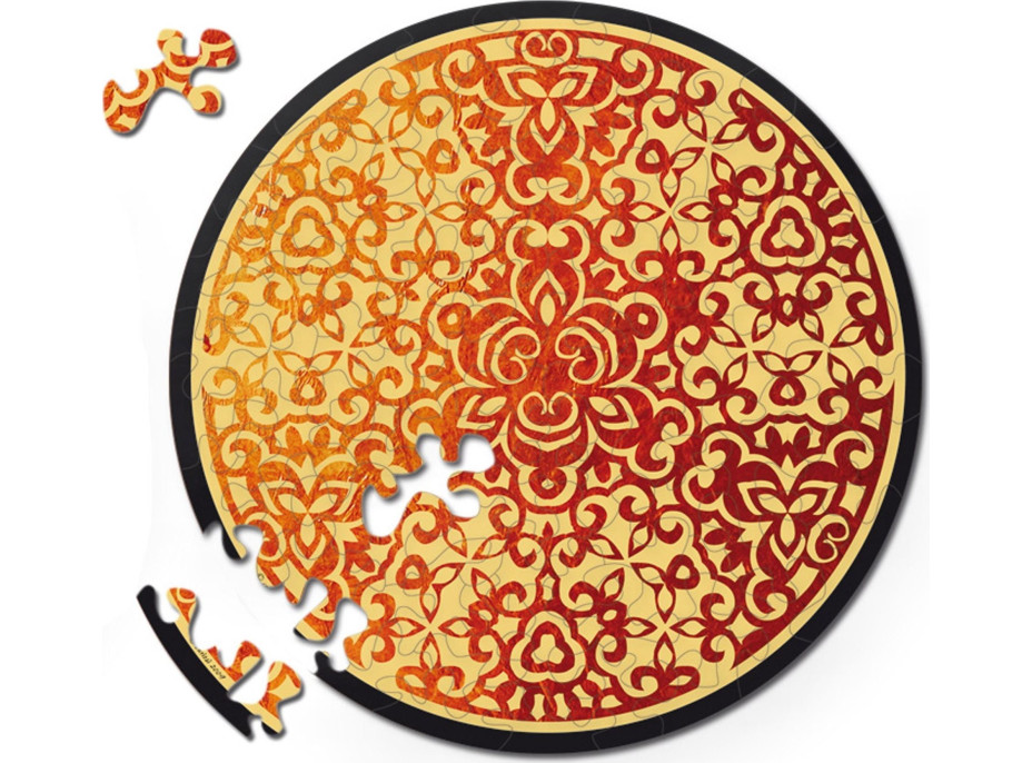 CURIOSI Obojstranné drevené puzzle Double: Oheň 88 dielikov