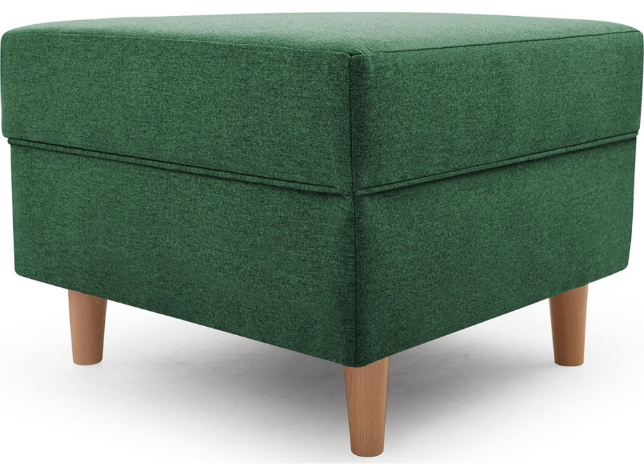 Taburet STYLE, tmavo zelený