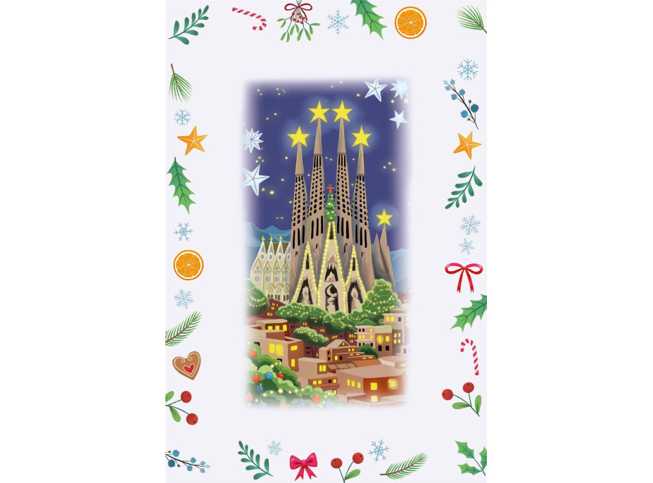 RAVENSBURGER Puzzle Adventný kalendár: Vianoce po celom svete 24x54 dielikov