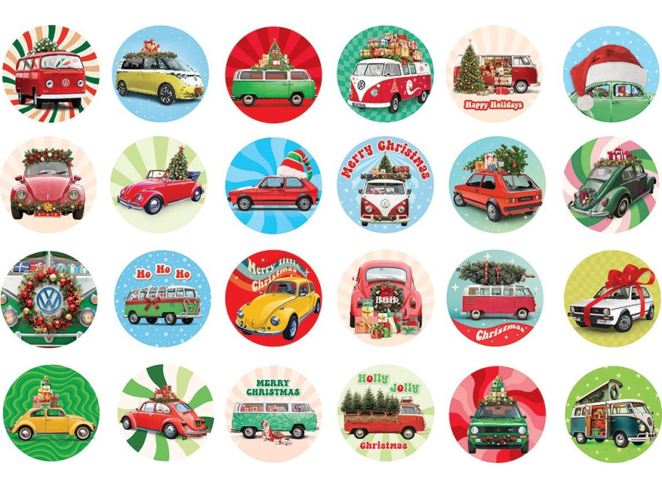 EUROGRAPHICS Puzzle Adventný kalendár: Volkswagen 24x50 dielikov