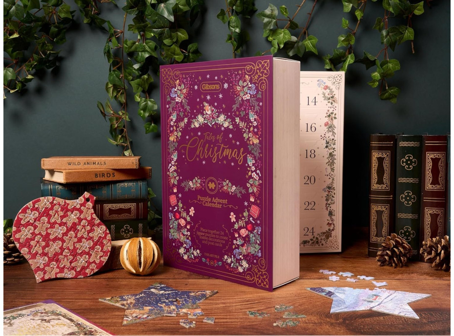 GIBSONS Puzzle Art File: Adventný kalendár Vianočné príbehy
