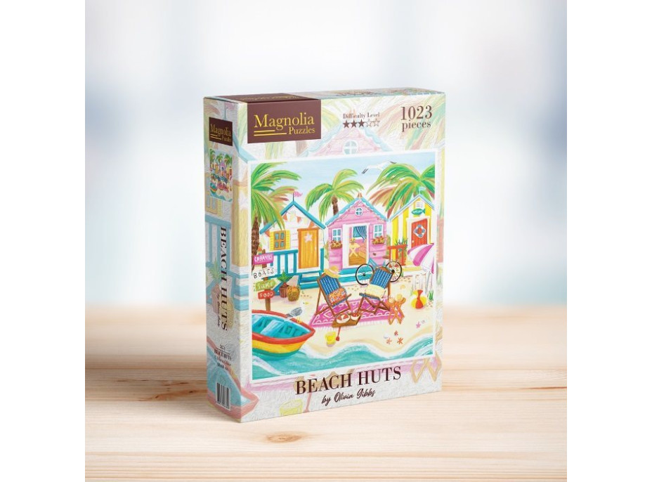 MAGNOLIA Puzzle Chatky na pláži 1023 dielikov