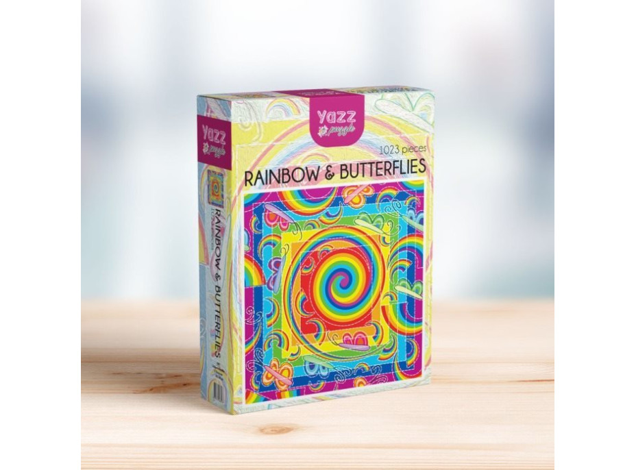 YAZZ Puzzle Dúha a motýle 1023 dielikov