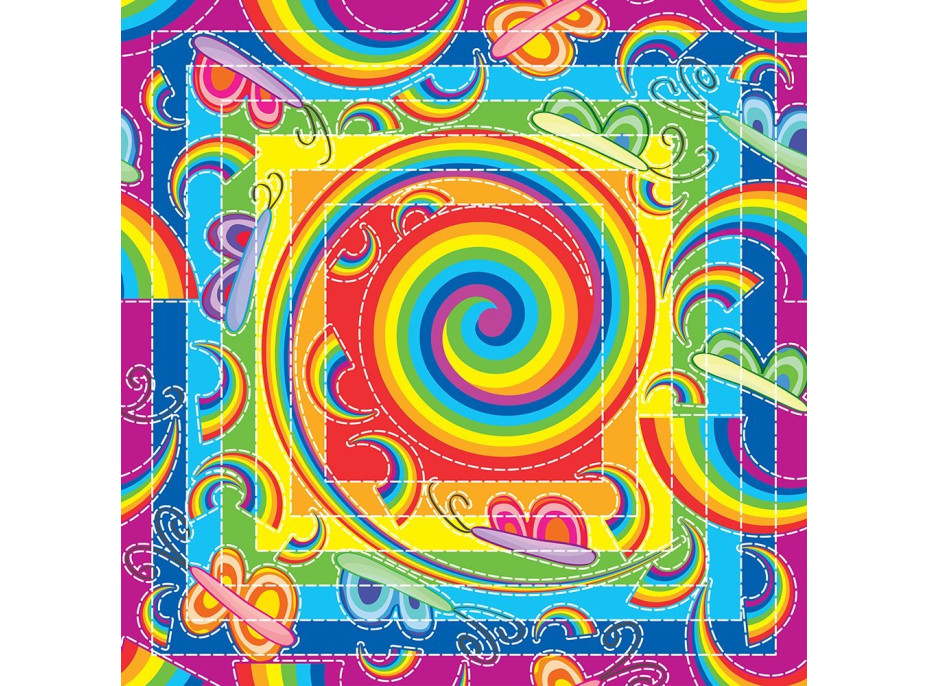 YAZZ Puzzle Dúha a motýle 1023 dielikov