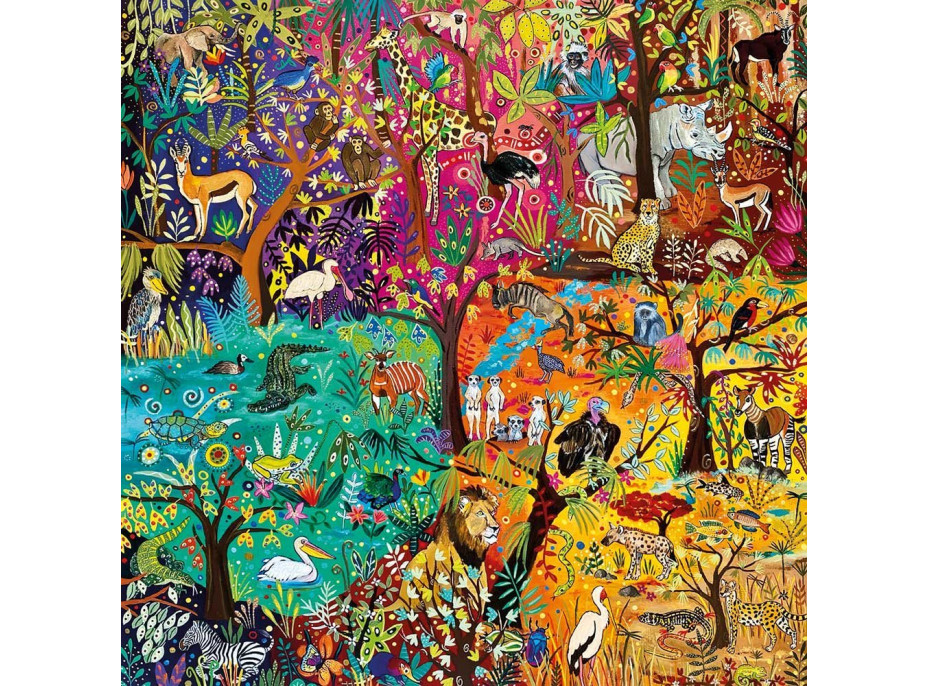 MAGNOLIA Puzzle Dúhové safari 1023 dielikov