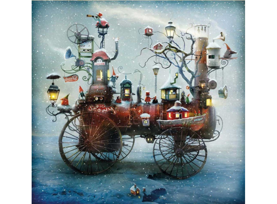 MAGNOLIA Puzzle Veľká snehová jazda 1023 dielikov