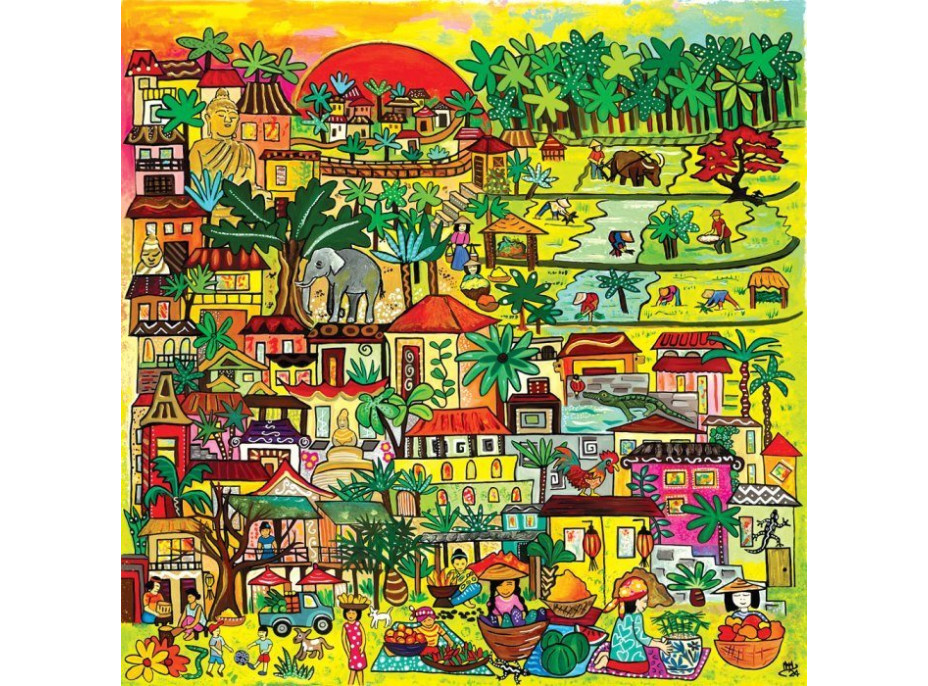 MAGNOLIA Puzzle Život v Ázii 1023 dielikov