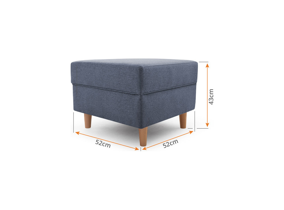 Taburet STYLE, tmavo zelený