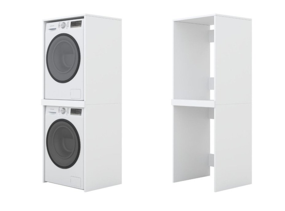 Skriňa na práčku a sušičku - biela