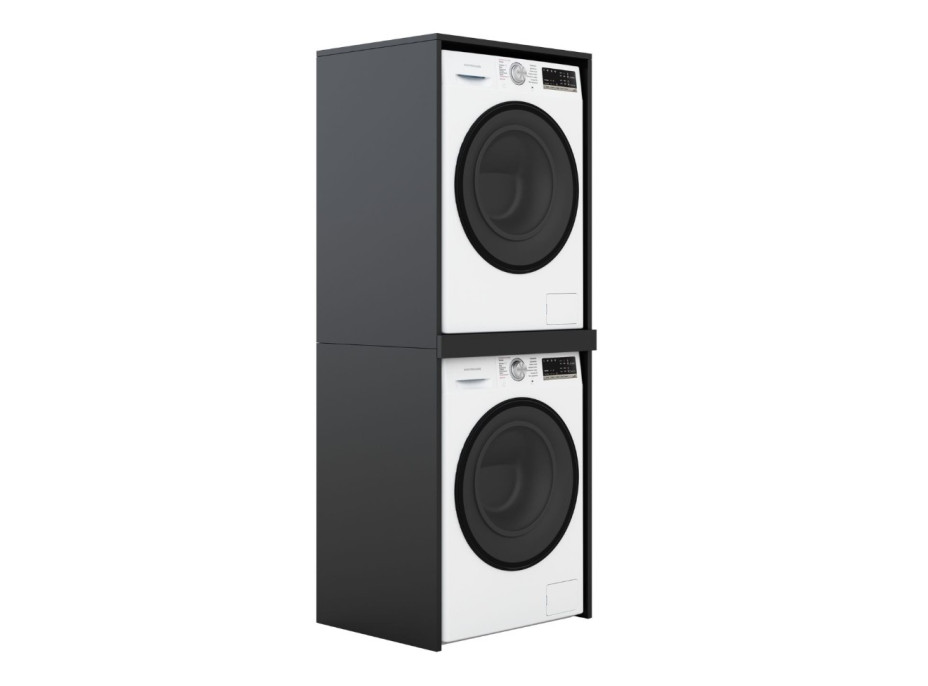 Skriňa na práčku a sušičku - čierna