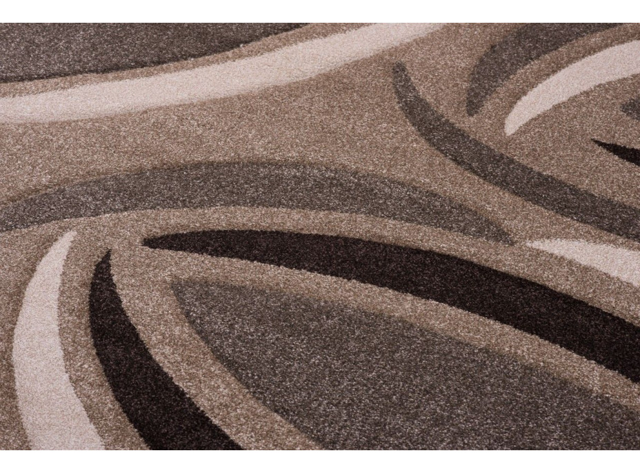 Moderný kusový koberec MATRA tmavo béžový C804B
