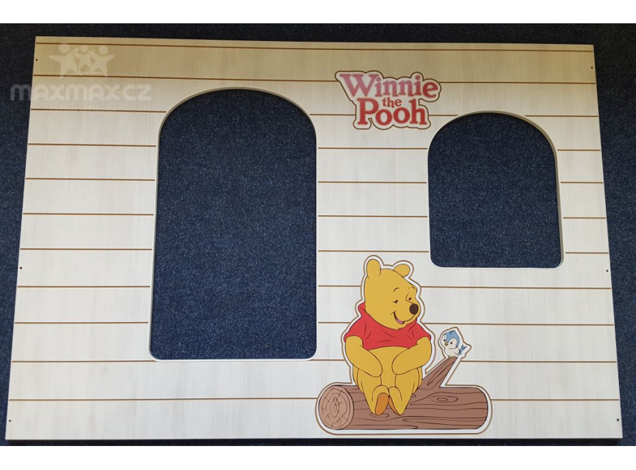 Detská posteľ DOMČEK Disney - MACKO PU A TIGRÍK 160x80 cm