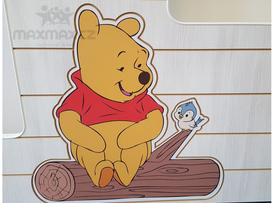 Detská posteľ DOMČEK Disney - MACKO PU A TIGRÍK 160x80 cm