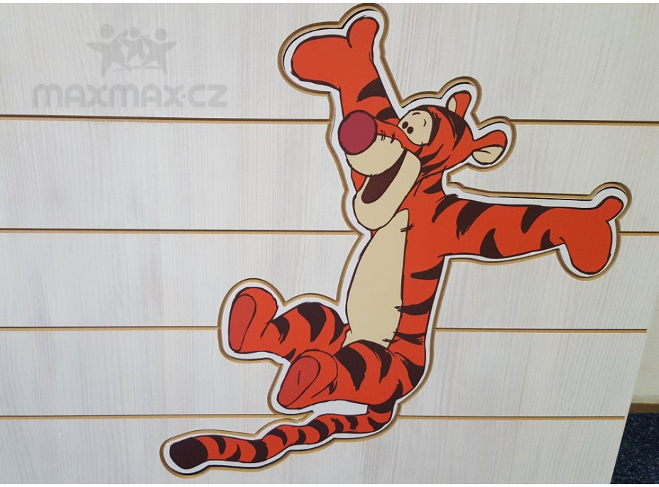 Detská posteľ DOMČEK Disney - MACKO PU A TIGRÍK 160x80 cm