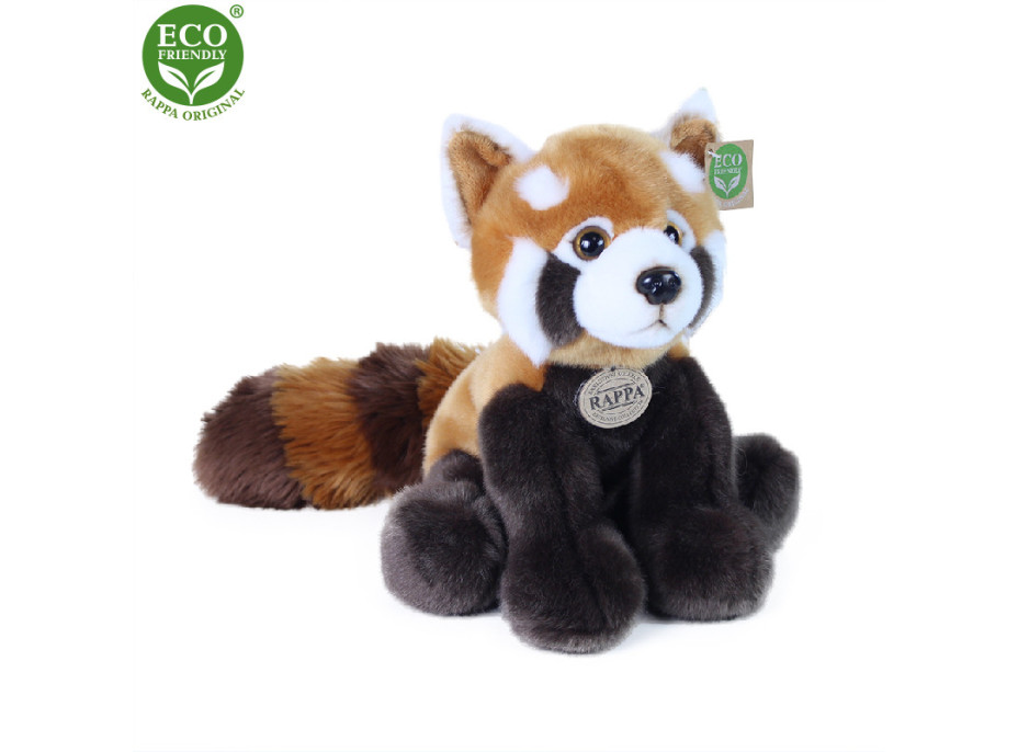Rappa Plyšová panda červená stojaca 28 cm ECO-FRIENDLY