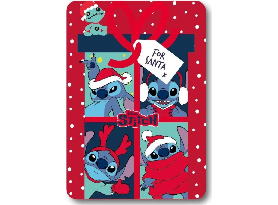 Detská deka POLAR 100x140 cm - Stitch - darček