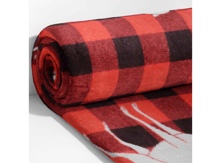 Vianočná sada COZY & NATALE - deka 150x200 cm + vankúš Happy Holidays