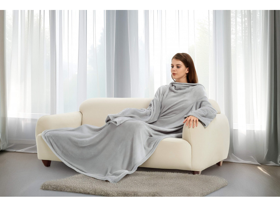 Deka s rukávmi v SANTA'S SNUGGLE v darčekovom balení - 130x180 cm