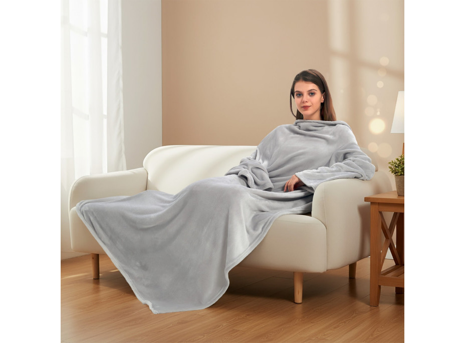 Deka s rukávmi v SANTA'S SNUGGLE v darčekovom balení - 130x180 cm