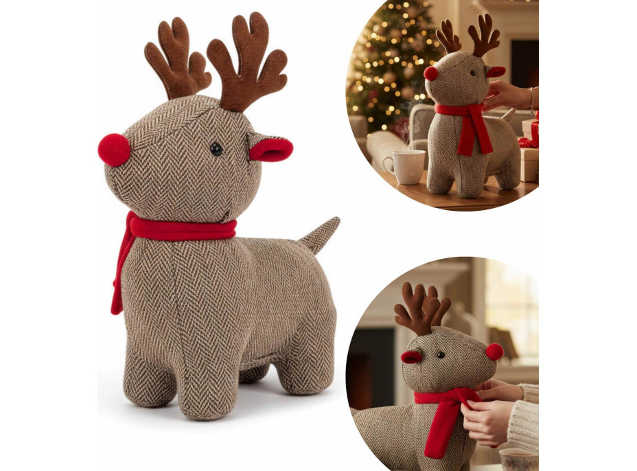 Zarážka do dverí JELEN - 24x20 cm - béžový