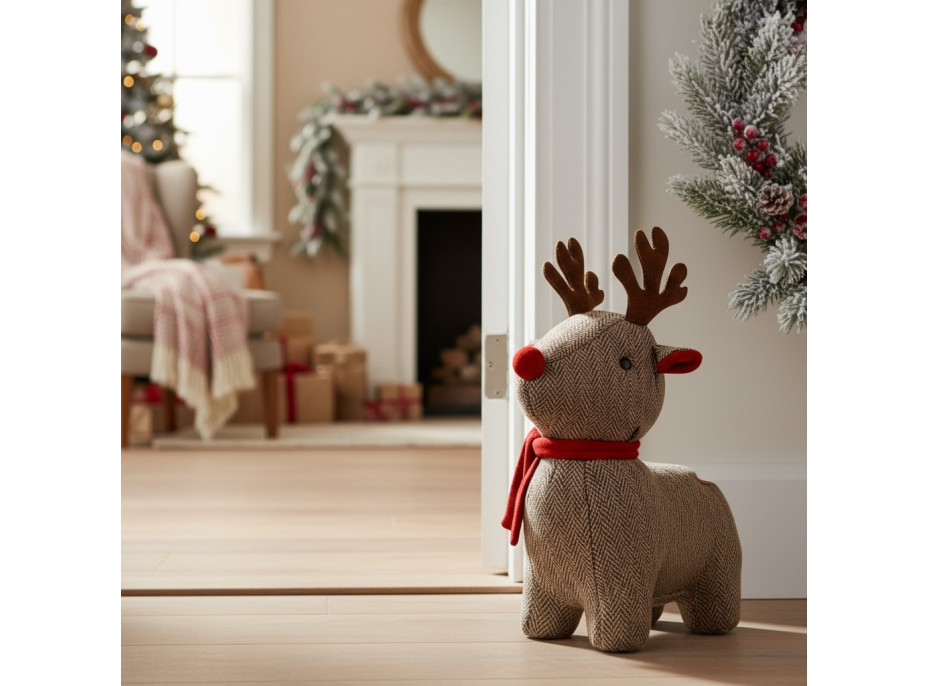 Zarážka do dverí JELEN - 24x20 cm - béžový