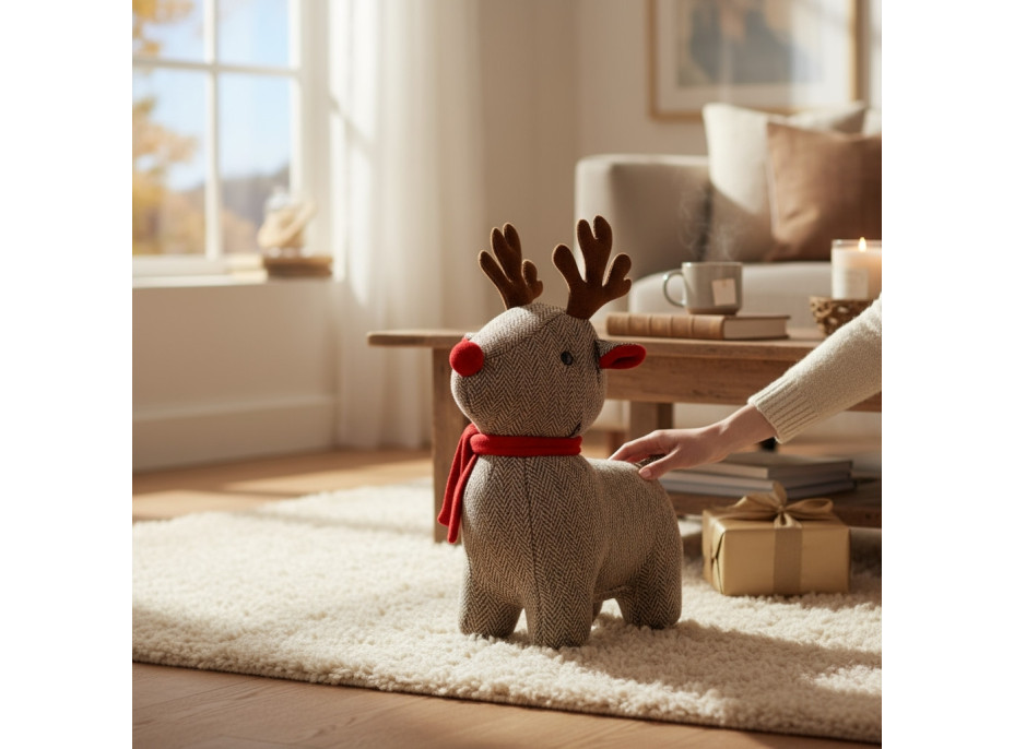 Zarážka do dverí JELEN - 24x20 cm - béžový