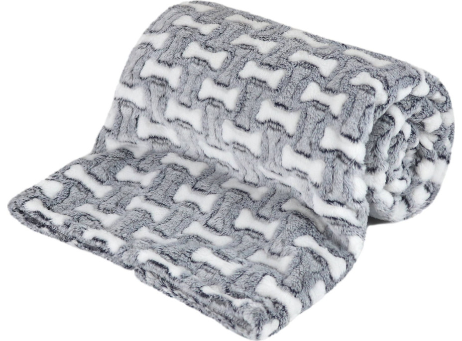 Deka pre psov WOOFIE Bones 50x70 cm + vankúšik 20x30 cm