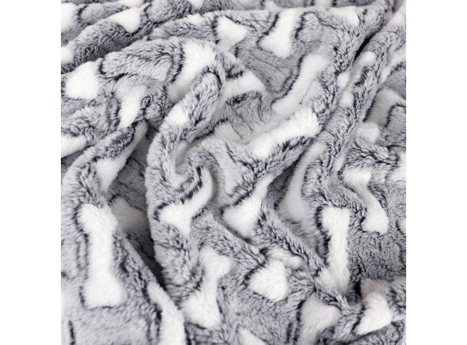 Deka pre psov WOOFIE Bones 50x70 cm + vankúšik 20x30 cm