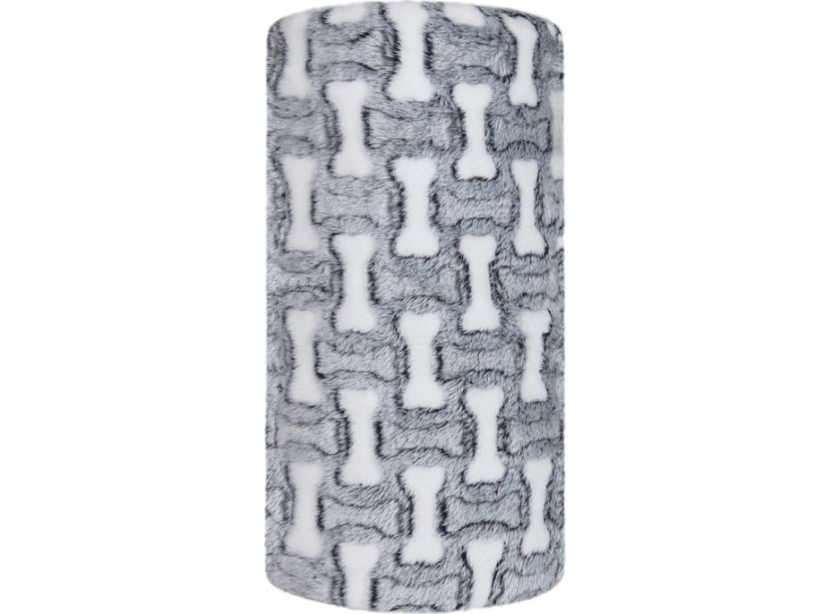 Deka pre psov WOOFIE Bones 100x70 cm + vankúšik 20x30 cm