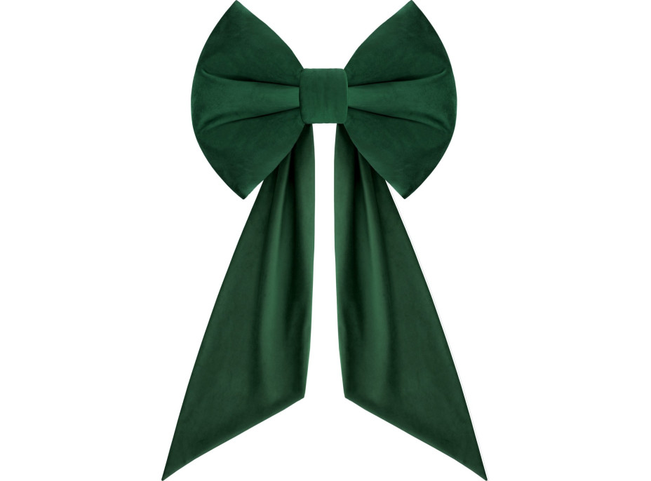 Ozdobná mašľa DECO Velvet Glam Bow 50x40+50 cm - zelená