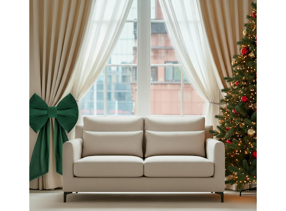 Ozdobná mašľa DECO Velvet Glam Bow 50x40+50 cm - zelená