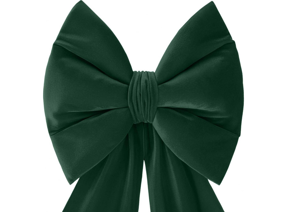 Ozdobná mašľa DECO Velvet Glam Bow XXL 48x45x150 cm - zelená