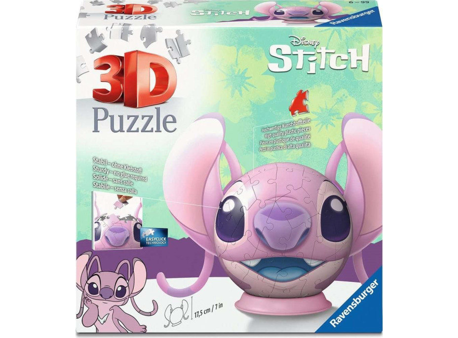 RAVENSBURGER 3D Puzzleball Stitch: Angel 77 dielikov