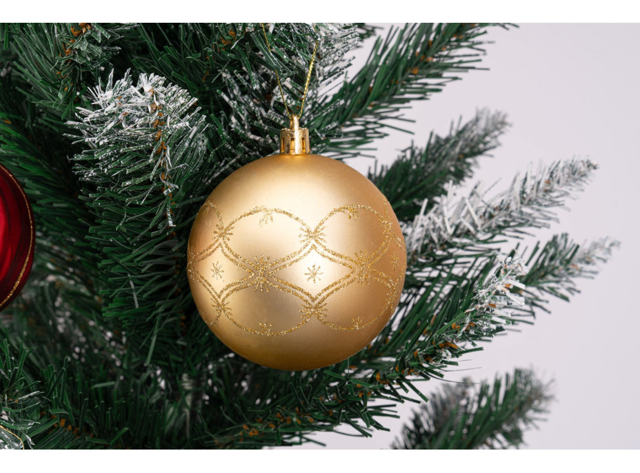 Sada vianočných ozdôb na stromček MARIEN - 70 kusov - červené/zlaté